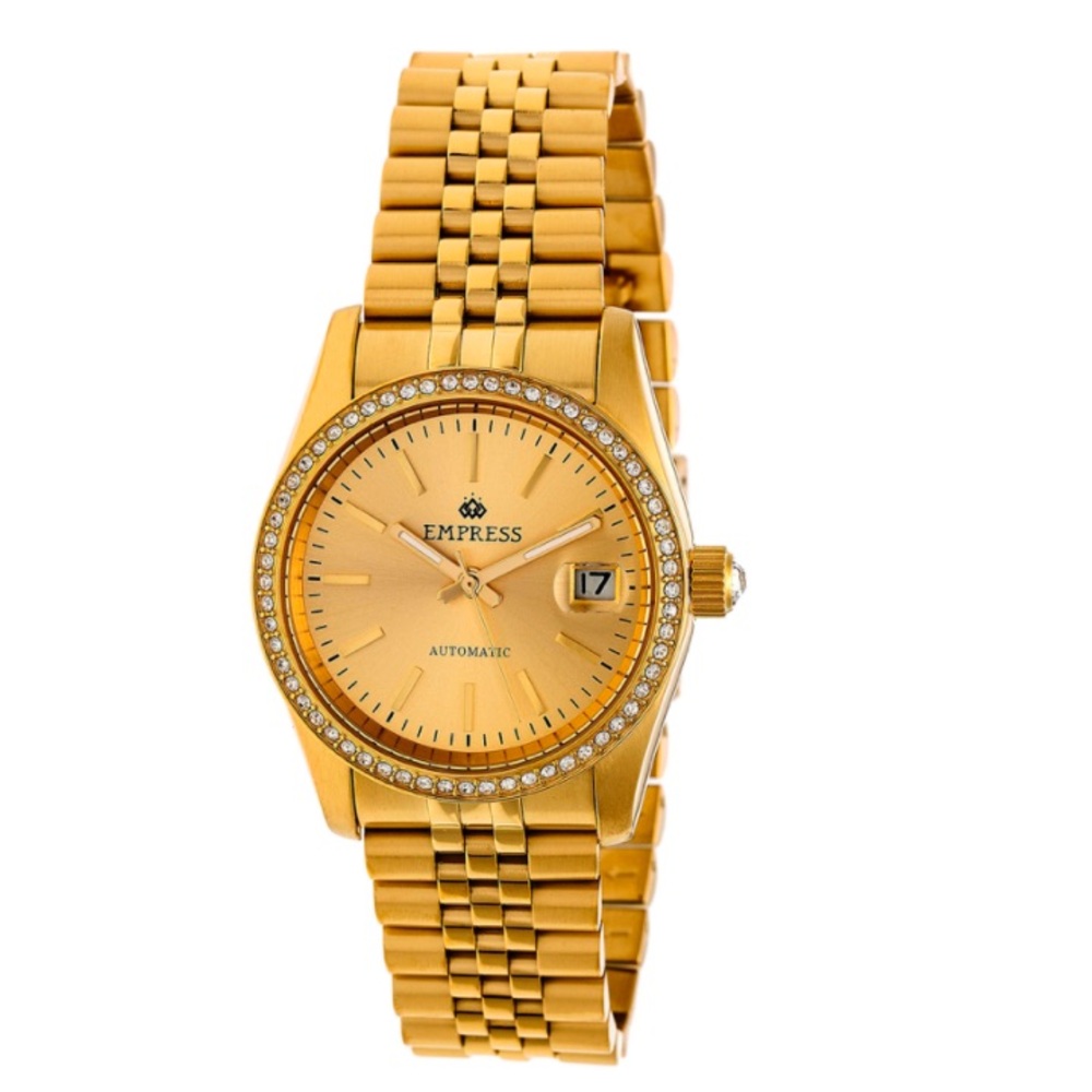 *Empress* Gold-Tone Watch with Date Display